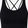 Marika Low Support Bustier Sport Bh KAYLA Dames Zwart