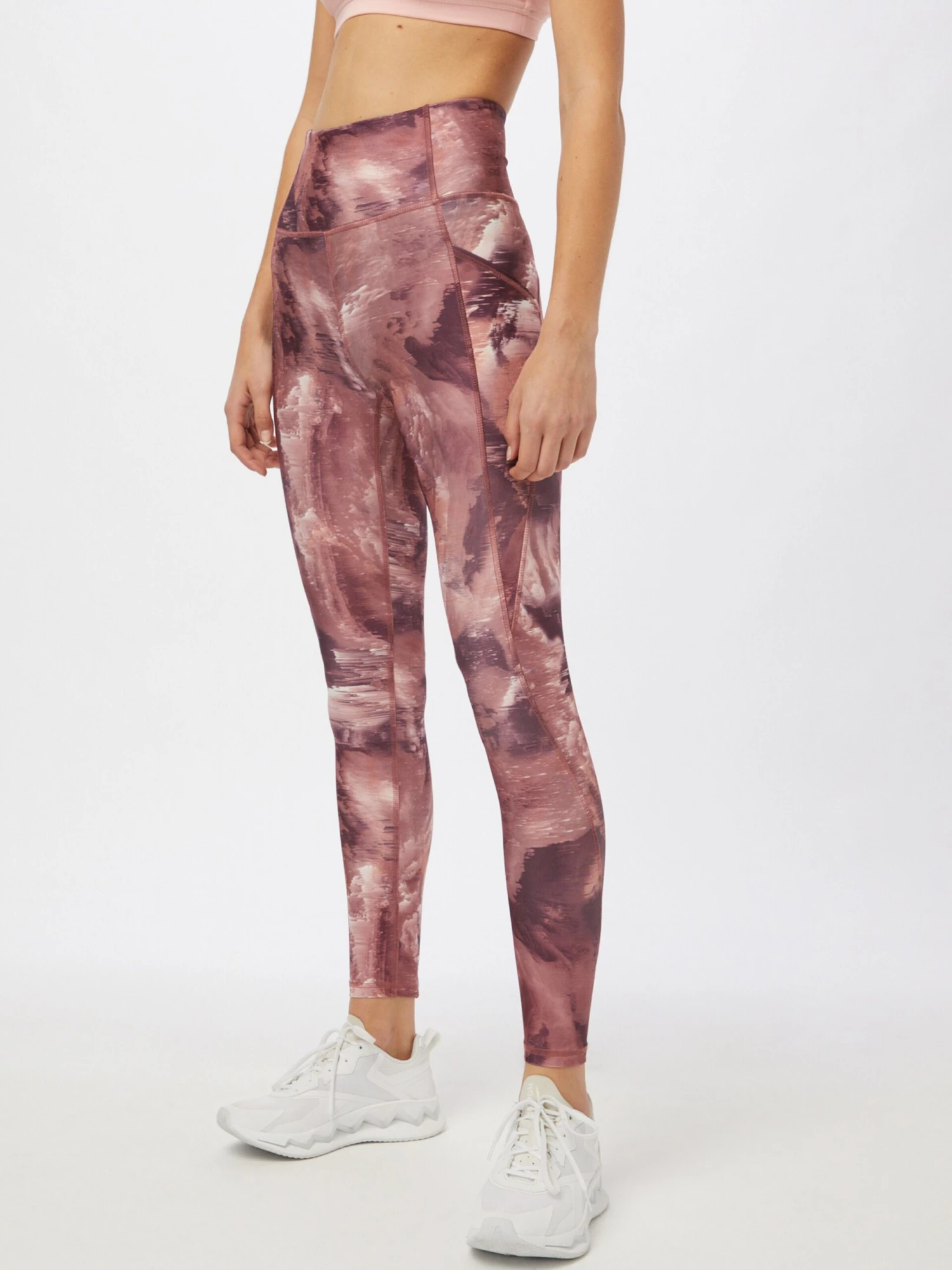 Marika Sportleggings Skinny Sportbroek SIA Dames Lichtgrijs / Bourgogne 3 Marika Sportleggings Skinny Sportbroek SIA Dames Lichtgrijs / Bourgogne - Afbeelding 3