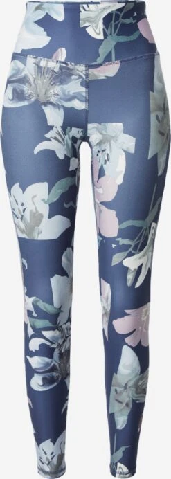 Marika Lange Broeken Slimfit Sportbroek CYNTHIA Dames Blauw / Lichtblauw
