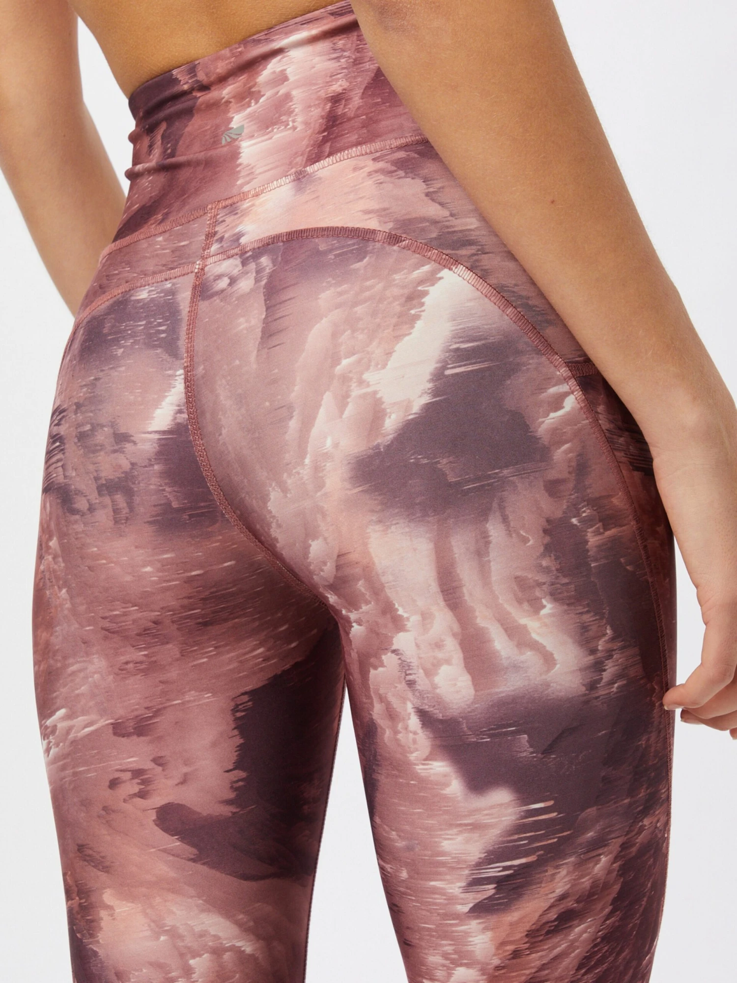 Marika Sportleggings Skinny Sportbroek SIA Dames Lichtgrijs / Bourgogne 2 Marika Sportleggings Skinny Sportbroek SIA Dames Lichtgrijs / Bourgogne - Afbeelding 2